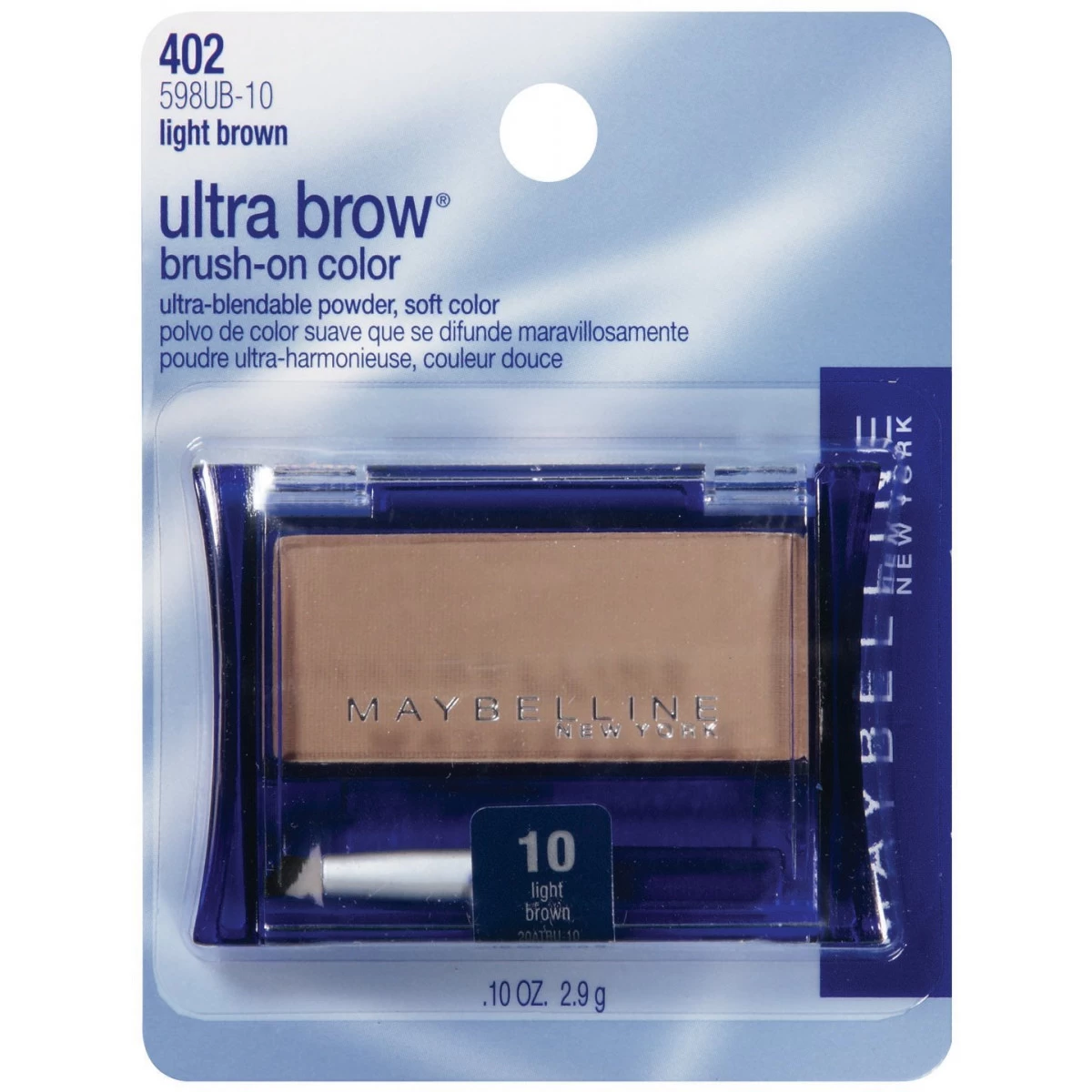 Maybelline New York Ultra-Brow Brow Powder, Shade #10, 0.1 Ounce (Pack Of 3) 1 Maybelline New York Ultra-Brow Brow Powder, Shade #10, 0.1 Ounce (Pack Of 3)