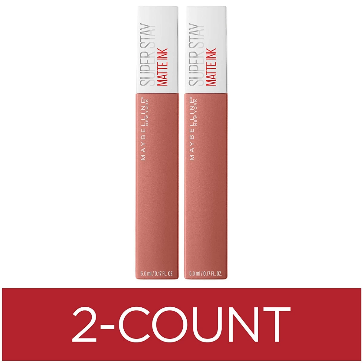 Maybelline New York Maybelline SuperStay Matte Ink Un-nude Liquid Lipstick, Seductress, Pack Of 2 1 Maybelline New York Maybelline SuperStay Matte Ink Un-nude Liquid Lipstick, Seductress, Pack Of 2