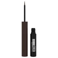 Maybelline TattooStudio Liquid Ink Eyeliner Eye Makeup, Dark Henna Brown