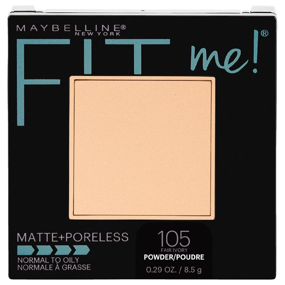 Maybelline Fit Me Matte + Poreless Pressed Face Powder Makeup, Fair Ivory 1 Maybelline Fit Me Matte + Poreless Pressed Face Powder Makeup, Fair Ivory