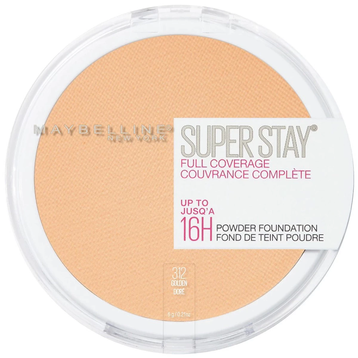 Maybelline SuperStay Full Coverage Powder Foundation Makeup, Matte Finish, Golden 312 1 Maybelline SuperStay Full Coverage Powder Foundation Makeup, Matte Finish, Golden 312